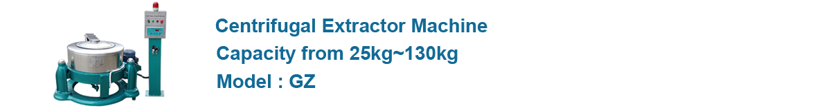 Centrifugal extractor machine,Model：GZ,Capacity from 25kg-130kg