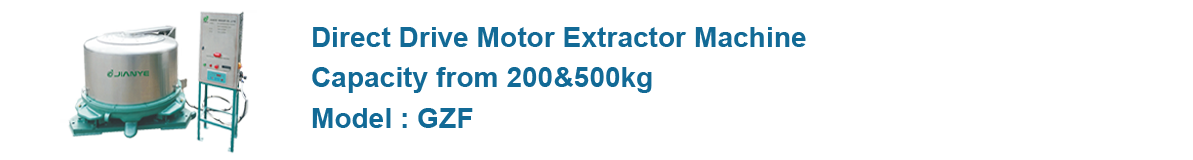 Direct drive motor extractor mchine,Model:GZF,Capecity from 200kg and 500kg
